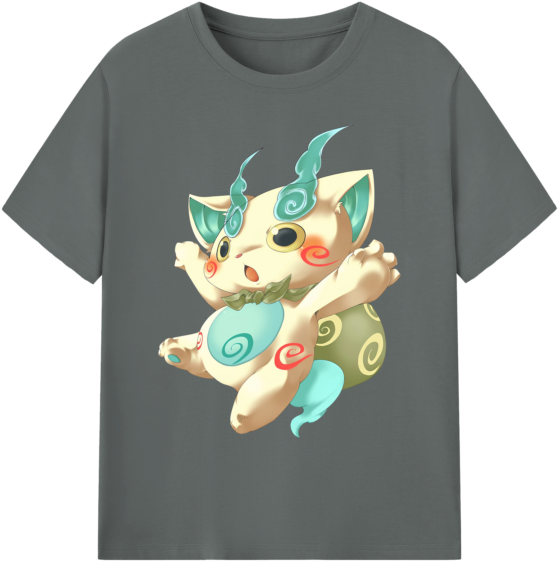 （画像用） 妖怪ウォッチ Yo-kai Watch 綿100％ メンズ半袖Tシャツ｜肌触りやわらか＆通気性